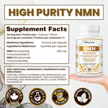 New Nutravonic NMN Ultra High Purity 500 mg per Capsule - Industry Highest 30,000 NAD +, 99% NMN - NAD+ Boost - NMN Nicotinamide Mononucleotide Supplement. Support Celluluar Health. Increase Blood NAD + Levels, Cofactor of Cellular Energy Metabolism. Main