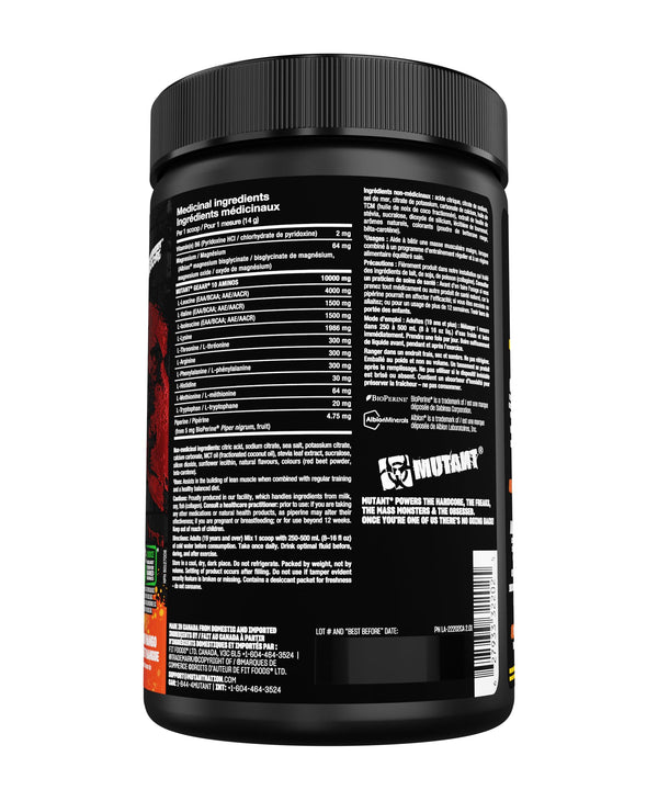 MUTANT GEAAR - Complete Essential Amino Acids | 10g EAAs + Arginine | Vegan | Electrolytes | No Synthetic Colors or Flavours | Muscle Recovery & Hydration | 420g | 30 Serves | Peach Mango