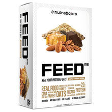 Nutrabolics Feed Bar, Salted Caramel Pecan, Real Food Protein Bar, 12 Bars