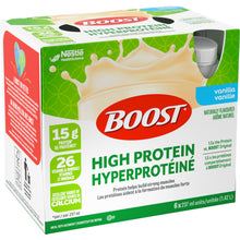 BOOST 15 g High Protein Meal Replacement Drink, Vanilla, 237 ml, 6 Counts ( Pack Of 4 )