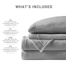 Sleep Philosophy True North Soloft Plush Bed Sheet Set, Wrinkle Resistant, Warm, Soft Fleece Sheets with 14