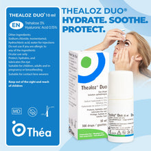 Thealoz Duo Eye Drops (2x10ml) - Clinically Proven Formula for Dry Eyes, Hydration with Hyaluronic Acid & Trehalose, Soothes & Lubricates, Tear Film Stabilization, Contact Lens Compatible (600 Drops)