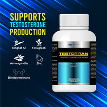 TestoTitan - Testosterone Booster for Men - Estrogen Blocker - Supplement Natural Energy, Strength - Muscle Growth - Promotes Fat Loss - Increase Male Performance - 30 day Supply - Supplements - Tongkat Ali, DIM,Fenugreek, Ashwagandha - Libido & Health Su