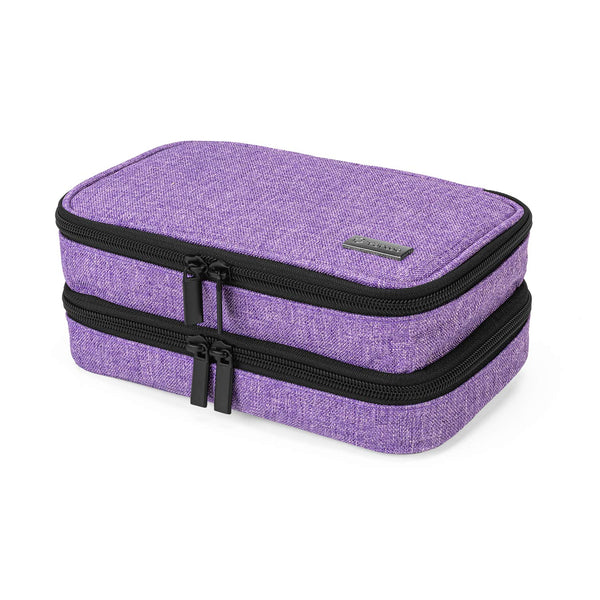 Yarwo Insulin Cooler Travel Case with 4 Ice Packs, Double Layer Diabetic Supplies Organizer for Insulin Pens, Blood Glucose Monitors or Other Diabetes Care Accessories, Purple (Bag Only Patent Pending)