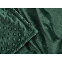 TONGDADA Weighted Blanket Cover (Dark Green Minky Dot, 60''x80'' Duvet Cover)