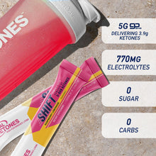 Real Ketones SHIFT goBHB Ketones | Raspberry Lemonade Flavor | 30 Drink Mix Powder Packets