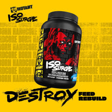 MUTANT ISO SURGE | Gourmet hardcore protein formula - whey protein Isolate powder, low carb, low fat, digestive enzyme boosted - Chocolate Fudge Brownie - 727 g