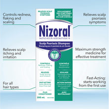 Nizoral Scalp Psoriasis Shampoo - Maximum Strength 200ml