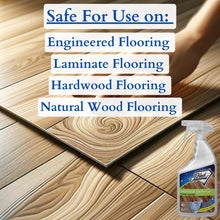 WOOD And LAMINATE Floor Cleaner: For Hardwood, Real, Natural and Engineered Flooring, Biodegradable Safe for Cleaning All Floors.