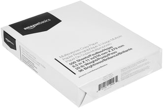 AmazonBasics Multipurpose Copy Printer Paper - 96 Bright White, 8.5 x 11 Inches, 1 Ream (500 Sheets)