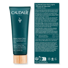 Caudalie Instant Detox Mask 75ml - Cleanse and visibly tighten pores in 10 minutes, with Pink Clay and Caffeine for more Luminous, Clearer-Looking Skin, Fragrance-free and Vegan