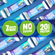 No Sugar Perfect Protein Bar - Cookies & Cream Flavor | 20g High Protein, Zero Sugar, Diabetic-Friendly, High Fiber, Keto-Friendly, Low Calorie, Nutrient Rich Healthy Snack | 14 Bars (55g)