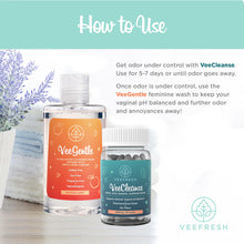 VeeFresh VeePower Lite Bundle - A Convenient Feminine Care Bundle for Any-Time Freshness & Odor Control - VeeCleanse Boric Acid Suppositories + VeeGentle Feminine Wash for pH Balance