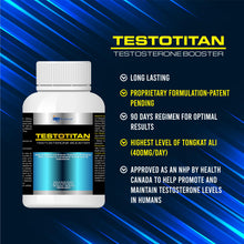 TestoTitan - Testosterone Booster for Men - Estrogen Blocker - Supplement Natural Energy, Strength - Muscle Growth - Promotes Fat Loss - Increase Male Performance - 30 day Supply - Supplements - Tongkat Ali, DIM,Fenugreek, Ashwagandha - Libido & Health Su