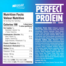 No Sugar Perfect Protein Bar - Cookies & Cream Flavor | 20g High Protein, Zero Sugar, Diabetic-Friendly, High Fiber, Keto-Friendly, Low Calorie, Nutrient Rich Healthy Snack | 14 Bars (55g)