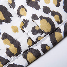 Sleepymoon Weighted Blanket (41''×60'' 10lbs, Leopard Print) for Users 90-110 lbs Twin Full Size Premium 100% Cotton with Glass Beads Printed Pattern