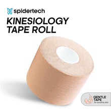 SpiderTech Gentle - Therapeutic Kinesiology Tape Roll for Hyper Sensitive and Radiated Skin | Physical Therapy Muscle Strains | High-Grade Water-Resistant Material | Shoulder, Wrist, Knee, Ankle