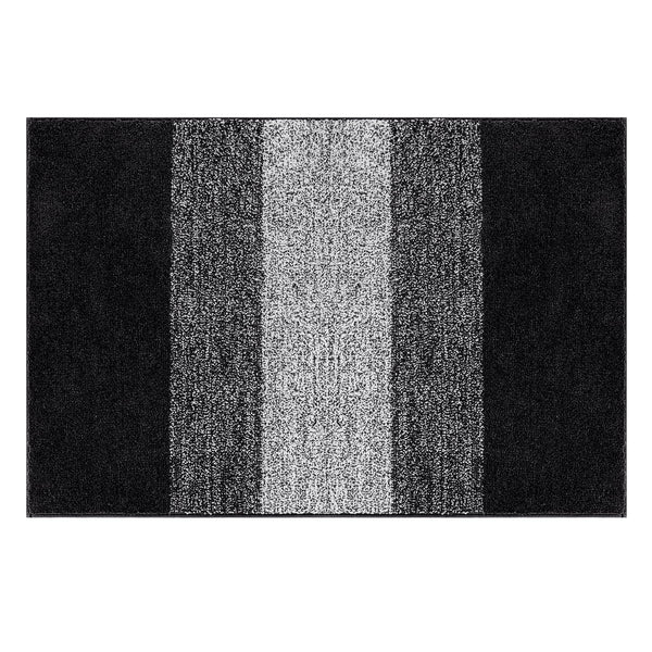 Vaukki Indoor Doormat Entryway Door Rug, Non Slip Absorbent Mud Trapper Mats, Low-Profile Inside Floor Mats, Soft Machine Washable Small Rugs Door Carpet for Entryway (36''x59'',Black)