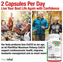 PlantVital Coenzyme Q10 - Made in Canada - 400mg (2 capsule per day) - CoQ10 Supplement - Support Cardiovascular Health with High-Potency Formula - Helps Reduce Migraine Frequency - 270 Capsules