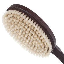 Redecker Thermowood Premium Bath Brush, Fixed Handle, Firm Pig Bristles, 17-3/4 Inches Long