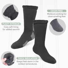 Thermal Socks For Men and Women - Thick Heated Winter Boot Socks - Insulated for Extreme Cold Weathers 6 Pairs