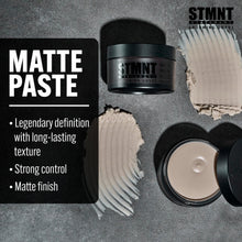 STMNT Statement Grooming Goods Matte Paste, Super Matte Effect, Hair Definition with Long Lasting Texture, Strong Control Paste, 100mL