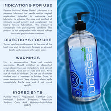 Passion Lubes, Natural Water-Based Lubricant, 34 Fluid Ounce