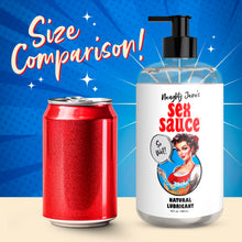 NAUGHTY JANE'S SEX SAUCE Natural Lubricant for Beginners, Men, Women, & Couples. Multi-Use Lubricant and Toy Compatible. Easy to Clean, Body-Safe and Unscented. 1 Piece, Clear - 16oz.