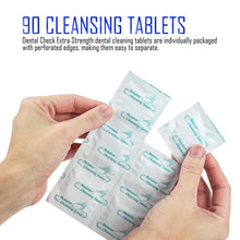 Retainer and Denture Cleaner 90 Tablets, 3 Month Supply Cleaning Tablets Denture Cleaners Remove Bad Odors, Plaque, Stains From Night Guards, Mouth Guards, Dental Appliance (90 Pack)