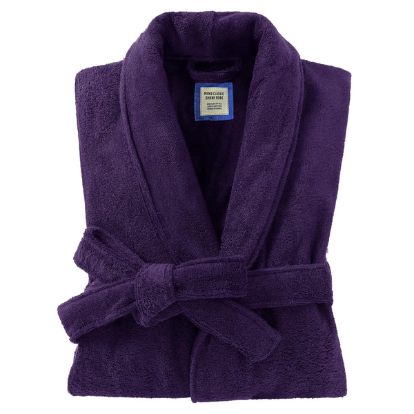 UTJZIB Men's Robe,Pure Cotton Robe for Men,Absorbent Bathrobe,Luxurious Terry Cloth Bathrobe with Shawl Collar