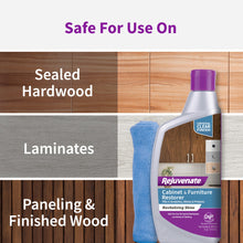 Rejuvenate Cabinet & Furniture Restorer Fills in Scratches Seals and Protects Cabinetry, Furniture, Wall Paneling